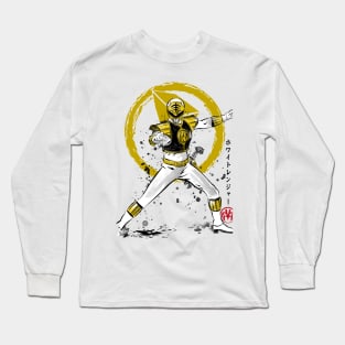 White Ranger sumi e Long Sleeve T-Shirt